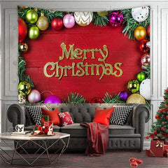 Lofaris Color Balloon Merry Christmas Art Decor Wall Tapestry