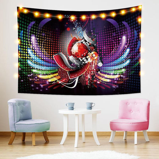 Lofaris Color disc Abstract 3D Printed Art Decor Wall Tapestry