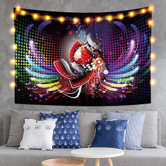 Lofaris Color disc Abstract 3D Printed Art Decor Wall Tapestry