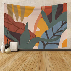 Lofaris Color Leaves Holiday Bohemian Family Wall Tapestry