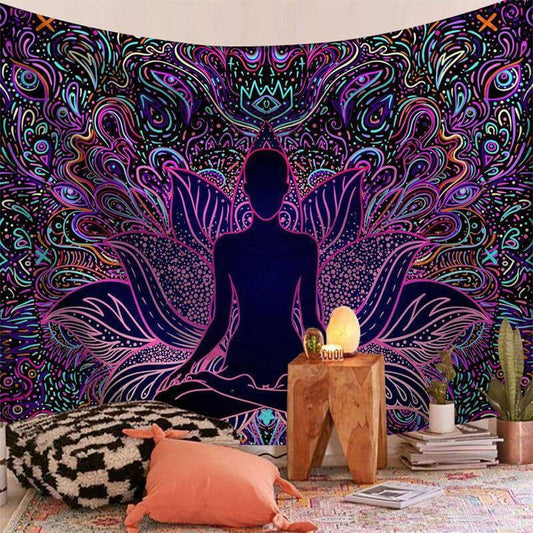 Lofaris Color Line Divination Abstract Art Decor Wall Tapestry