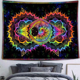 Load image into Gallery viewer, Lofaris Color Sun And Moon Trippy Novelty Mandala Wall Tapestry