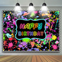 Lofaris Colored And Graffiti Themed Happy Birthday Backdrop