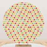 Load image into Gallery viewer, Lofaris Colored Ball Happy Birthday Round Backdrop For Party