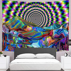Lofaris Colorful Abstract Mandala Room Decoration Wall Tapestry