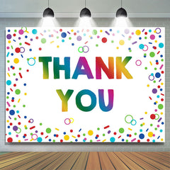 Lofaris Colorful Circles Theme Thank You Monthers Day Backdrop