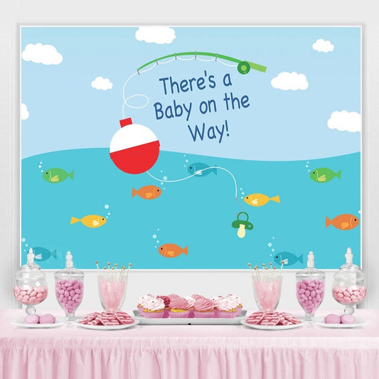 Lofaris Colorful Fish Boy First Birthday Photoshoot backdrop