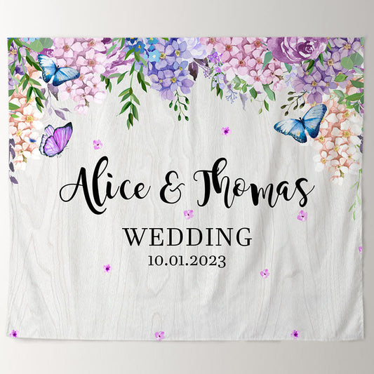 Lofaris Colorful Flowers And Butterfly Spring Theme Backdrop