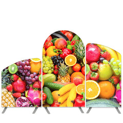 Lofaris Colorful Fruit Theme Birthday Party Arch Backdrop Kit Banner