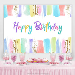 Lofaris Colorful Glitter Painting Backdrop For Birthday Party