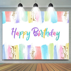 Lofaris Colorful Glitter Painting Backdrop For Birthday Party