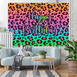 Load image into Gallery viewer, Lofaris Colorful Glitter Pattern Happy Birthday Backdrop