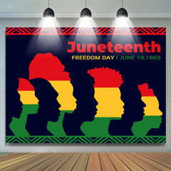Lofaris Colorful Juneteenth Independence Holiday Backdrop
