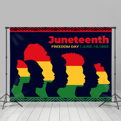 Lofaris Colorful Juneteenth Independence Holiday Backdrop