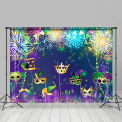Lofaris Colorful Spark Masquerade Celebration Party Backdrop