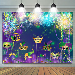 Lofaris Colorful Spark Masquerade Celebration Party Backdrop