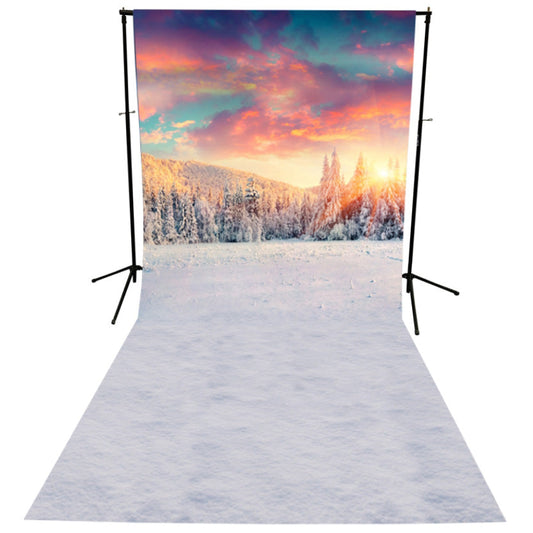 Lofaris Colorful Sunset Winter Scene Photo Booth Backdrop