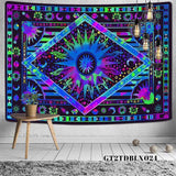 Load image into Gallery viewer, Lofaris Colour Abstract Geometric Pattern Family Wall Tapestry