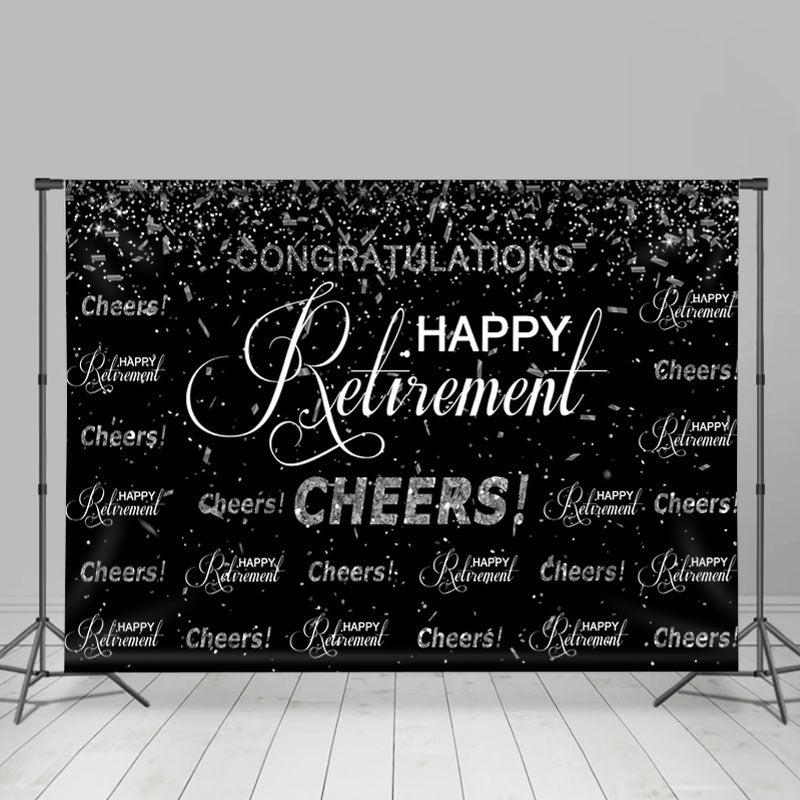 Lofaris Congratulations Happy Retirement Cheers Up Backdrop