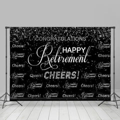 Lofaris Congratulations Happy Retirement Cheers Up Backdrop