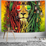 Load image into Gallery viewer, Lofaris Cool Lion Animal Painting Style 3D Printed Wall Tapestry