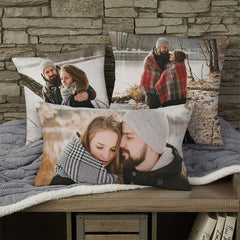 Lofaris Couple Perfect Photo Custom Pillow For Love Souvenir
