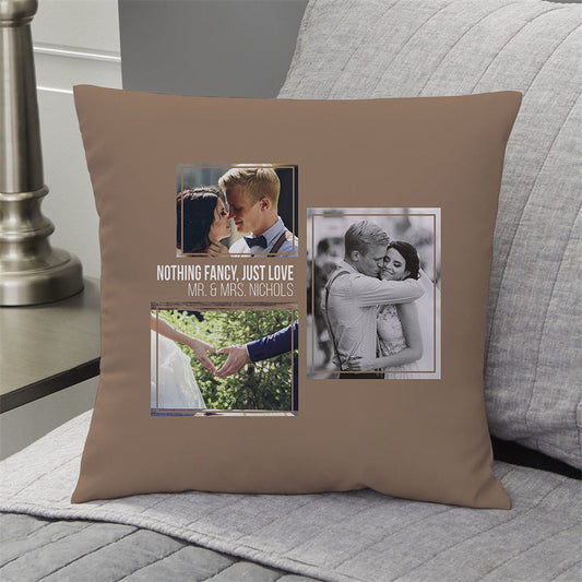 Lofaris Couple Personalized Pillow With Photo Collage Gift