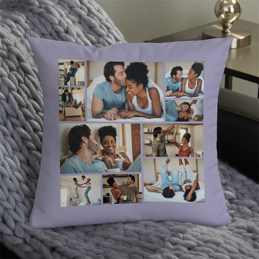 Lofaris Couple Pictures Collage Custom Pillow Album Souvenir