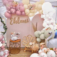Lofaris Cream 173 pcs Balloon Arch Kit | Garland Party Decorations - White | Pink