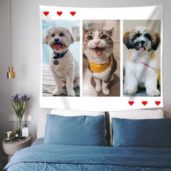 Lofaris Create Your Own Photo Collage Custom Wall Tapestry