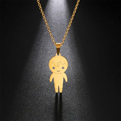 Lofaris Custom 18k Gold Plated Little Kid Name Necklace