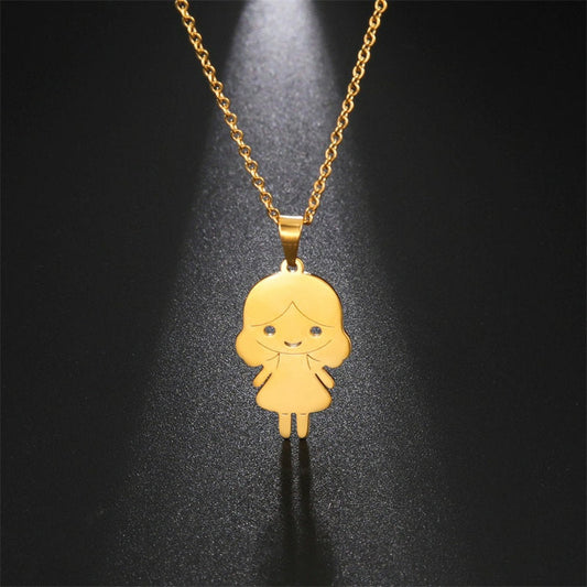 Lofaris Custom 18k Gold Plated Little Kid Name Necklace