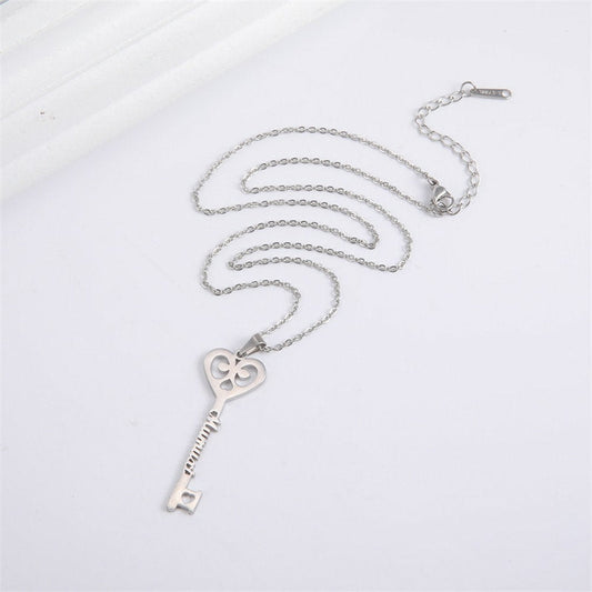 Lofaris Custom 18k Gold Plated Love Key Name Necklace