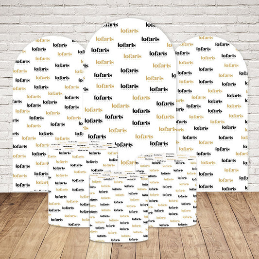 Lofaris Custom Party Arch Backdrop with Plinth Cylinder Cover