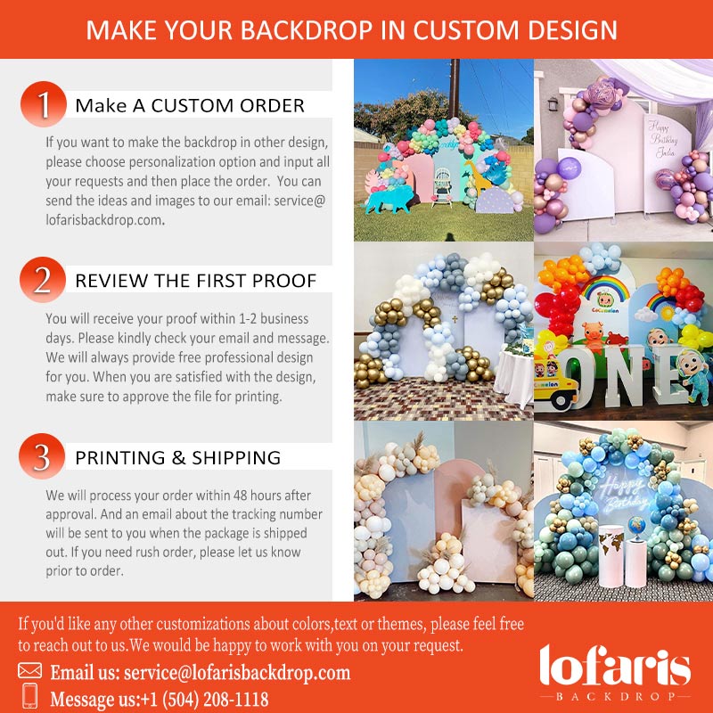 Lofaris Custom Party Event Chiara Arch Backdrop Kit
