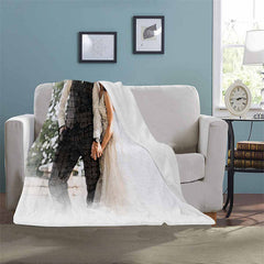 Lofaris Custom Photo Soft Blankets for Wedding Gift