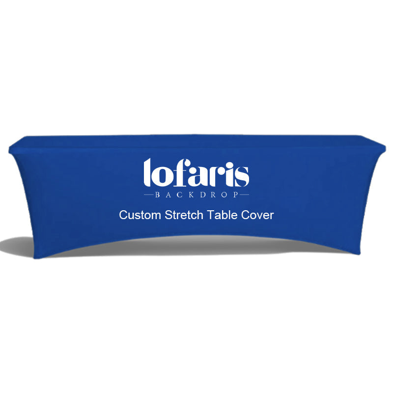 Lofaris Custom Printing Stretch Fit Table Cover for Event