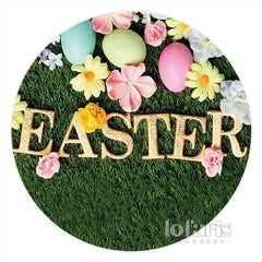 Lofaris Cute Flower Eggs Happy Easter Backdrop For Girls