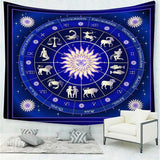 Load image into Gallery viewer, Lofaris Dark Purple Divination Pattern Art Decor Wall Tapestry