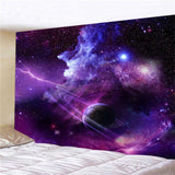 Load image into Gallery viewer, Lofaris Dark Purple Galaxy Room Dorm Decoration Wall Tapestry