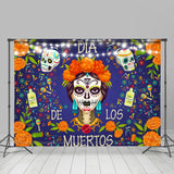 Load image into Gallery viewer, Lofaris De Muertos Los Floral And Light Mexican Fiesta Backdrop