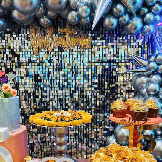 Lofaris Photo Booth Sequin Backdrop Panels Shimmer For Brithday Wedding