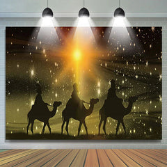 Lofaris Desert Camel Starlight Holy Baby Shower Banner