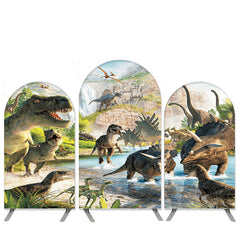 Lofaris Dinosaur Theme Fall Arch Backdrop Kit for Birthday