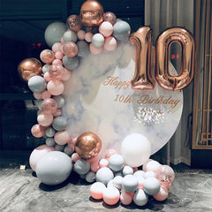 Lofaris Pink Diy 169 Pack Balloon Arch Kit | Party Decorations - Grey | Rose Gold