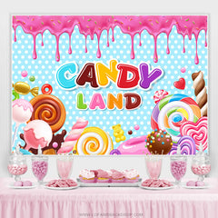 Lofaris Dots Iridescent Candy Land Party Backdrop For Girl