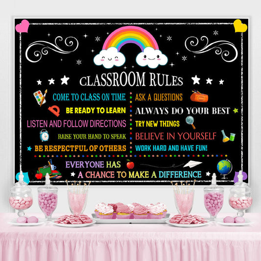 Lofaris Dream Big Educational Back to School Backdrop for Photo