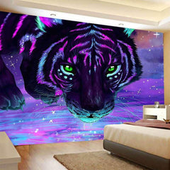Lofaris Dream Tiger Trippy Fairytale 3D Printed Wall Tapestry