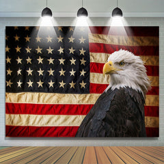 Lofaris Eagle And USA Flag Backdrop For Happy Independence Day