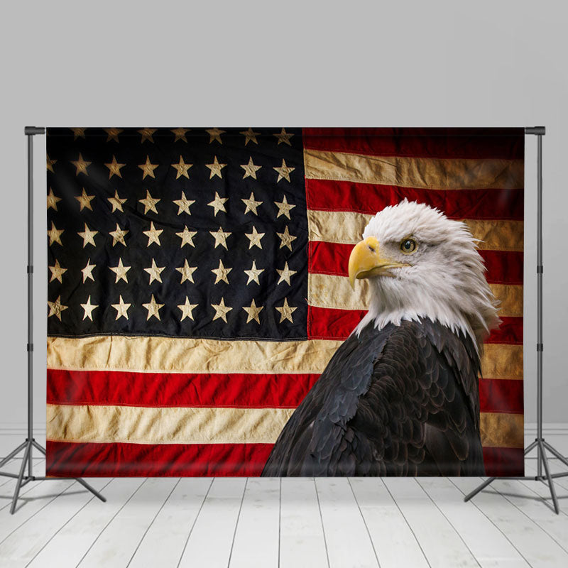 Lofaris Eagle And USA Flag Backdrop For Happy Independence Day